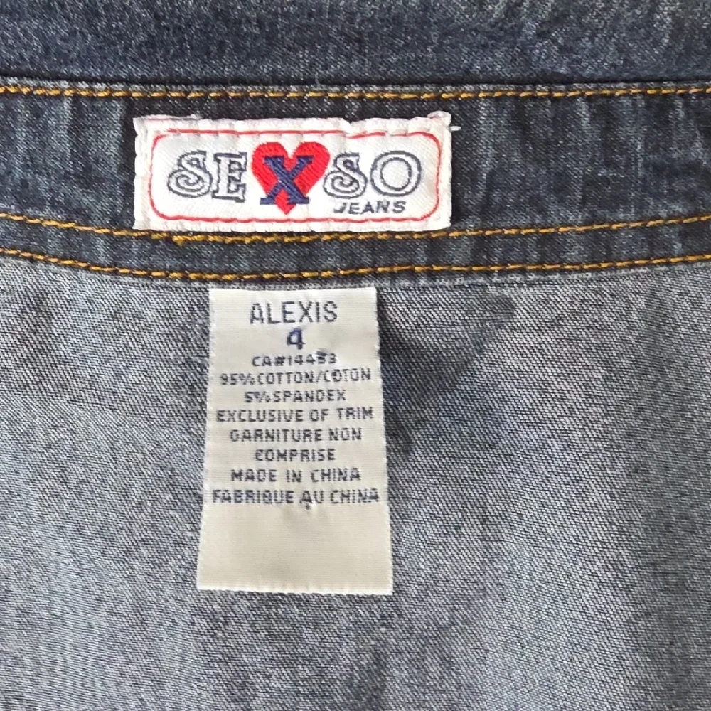 Y2K Sexso Jeans Women’s Blue Denim Jacket – Stretch Cotton – Size 4 - Picture 7 of 10